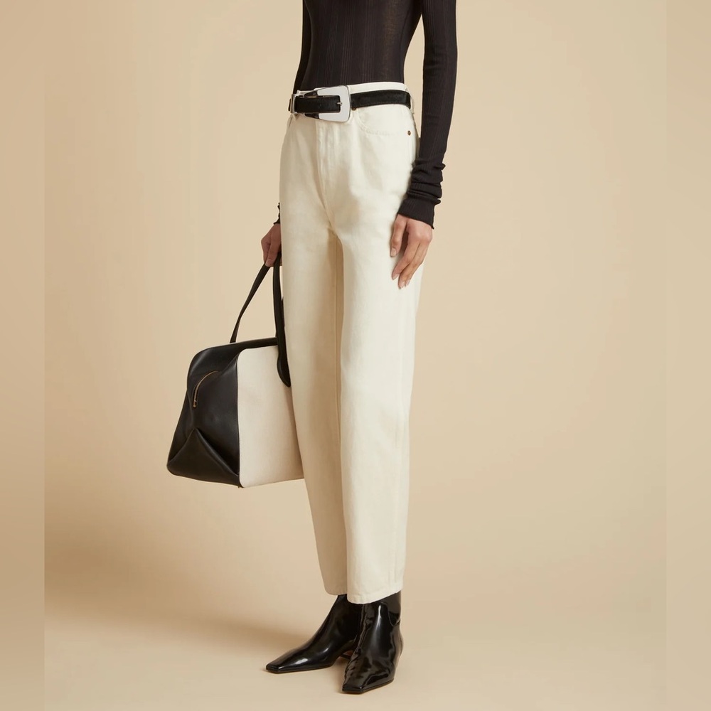 Khaite Abigail Jeans Ivory